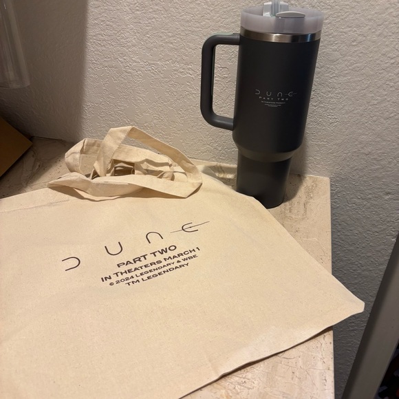 Stanley DUNE Part Two 40oz Tumbler Bag Limited Gray NEW Timothee Chalamet Promo